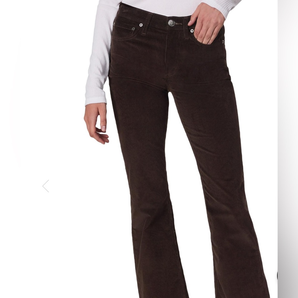 BNWOT - Rag & Bone Corduroy High Rise Skinny Corduroy Pants in Black size 32